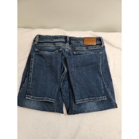 Lucky Brand Jeans Womens 6 / 28R 28 X 26 Blue Lolita Crop Whiskers Preppy Y2K - Picture 9 of 12